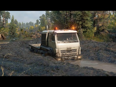 Видео: AZOV 64131 ОН ЖЕ КАМАЗ 65228 РАЗОЧАРОВАНИЕ SNOWRUNNER SPINTIRES
