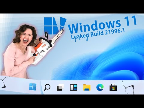Видео: Мама уничтожает утекшую сборку Windows 11 21996.1 (2021)