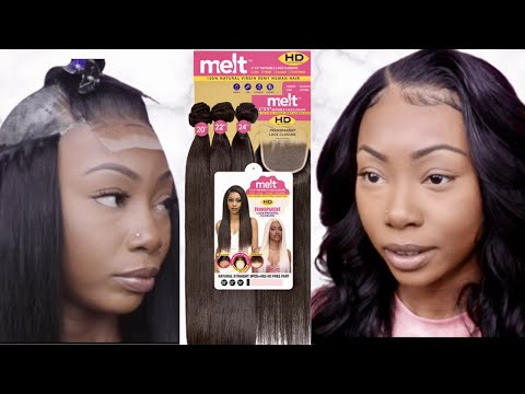 Видео: Быстрое закрытие натуральных волос с помощью коллекции JANET MELT VIRGIN REMY HAIR