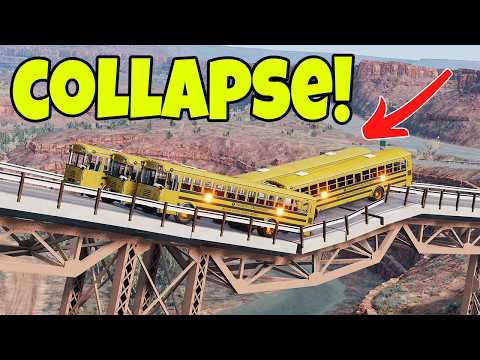 Видео: Экстремальные испытания на РАЗБОРНОМ МОСТЕ! | BeamNG Drive Mods