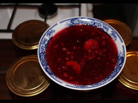 Видео: Варенье из брусники с яблоками.Я сварила его так!