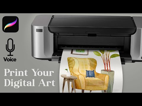 Видео: Печать изображений в Procreate // Мой рабочий процесс печати цифровых акварельных картин