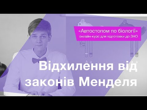 Видео: Відхилення від законів Менделя – Підготовка до ЗНО – Біологія