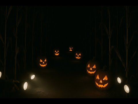 Видео: Ночной кукурузный лабиринт с фонариками. Настоящее приключение среди тыкв и теней перед Хэллоуином.