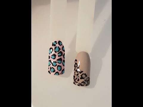 Видео: Принт Леопарда на Ногтях.Leopard Nails Tutorial