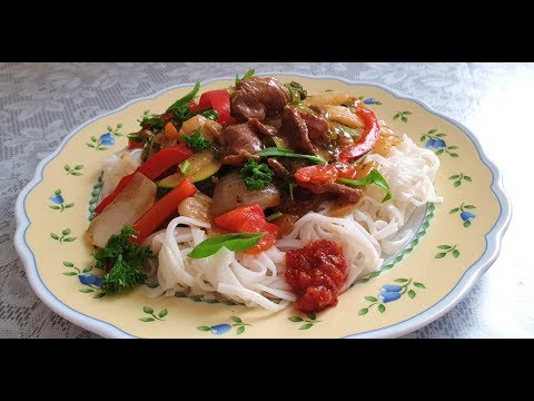 Видео: Вкусный обед Лапша Мясо Овощи