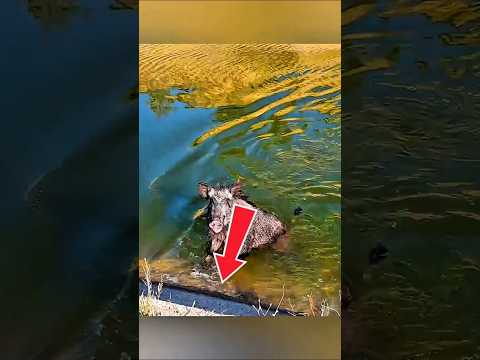 Видео: Охота на кабана – Мгновение в сердце дикой природы 🌿 #дикаяприрода #hunting #pigfeed