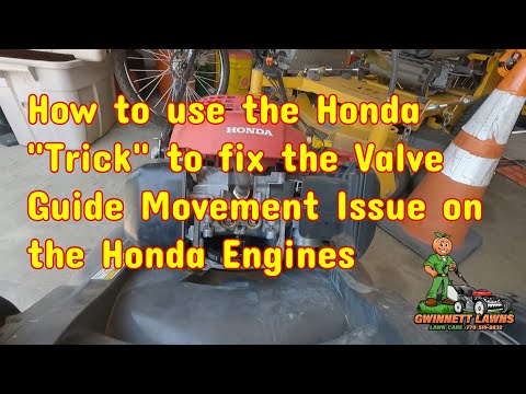 Видео: Ремонт направляющей клапана на GCV 190, GCV160 Honda HRX217