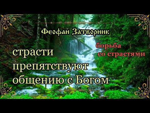 Видео: Страсти препятствуют общению с Богом. О борьбе со страстями. Феофан Затворник