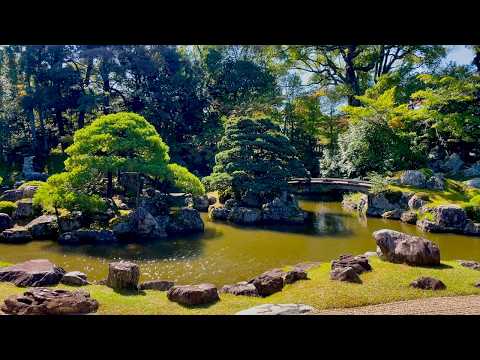 Видео: Kyoto Sanbo-in, (Daigo-ji) | Shoin Нац. сокр.: о-ва журавля/черепахи, 3-ярусн. каскад, камень Fujito