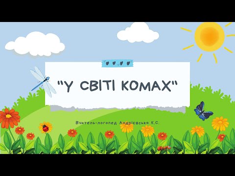 Видео: 🐞ЛОГОПЕДИЧНЕ ЗАНЯТТЯ «У СВІТІ КОМАХ» ДИДАКТИЧНІ ІГРИ ДЛЯ ДІТЕЙ🪲