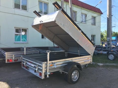 Видео: Прицеп для лодки ПВХ с откидным стапелем. МЗСА 817702. АРИВА Уфа, Ижевск, Казань, Челны, Чебоксары.