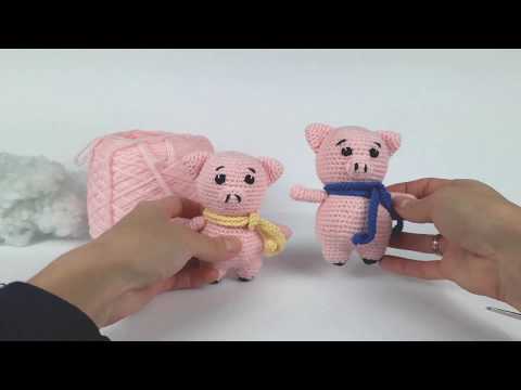 Видео: Свинка крючком. Символ 2019. Мастер класс. Toy Pig. (Урок 1. Тело и ручки)