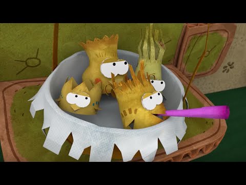 Видео: Бумажки. Няньки. Самая новая серия 54. Мультфильм для детей 2016. Оригами для начинающих.