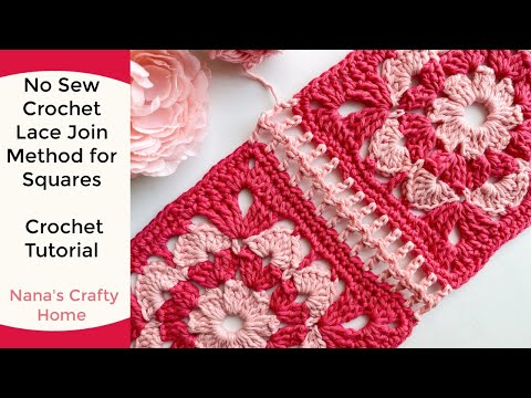 Видео: Изучите метод соединения крючком кружевных квадратов и мотивов