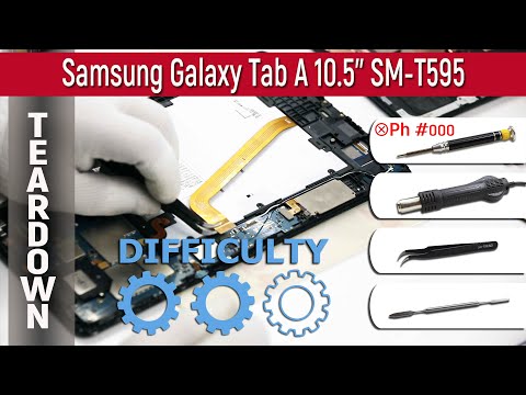 Видео: Как разобрать 📱 Samsung Galaxy Tab A 10.5'' SM-T595 Разборка и ремонт