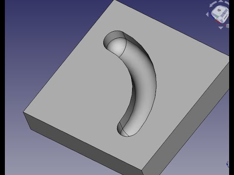 Видео: FreeCad Канавка под 90