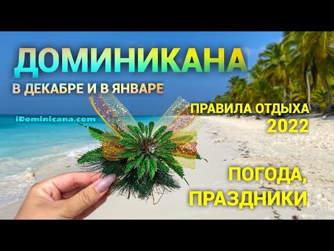 Видео: Доминикана в декабре и в январе: правила отдыха 2022, погода, праздники и мн.др