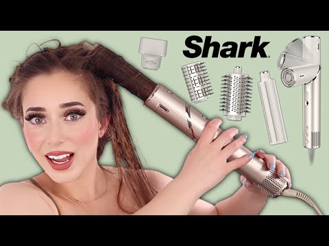Видео: Система сушки и укладки Shark FlexStyle Air для длинных волос и обзор