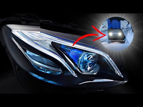 Видео: Объяснение светодиодных фар Mercedes MULTIBEAM!