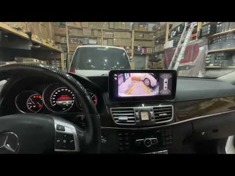 Видео: Установка на Mercedes Benz w212 андроид магнитолы + камеры заднего вида