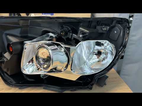 Видео: LADA Vesta Sport установка светодиодных линз MTF MaxBeam 2.0