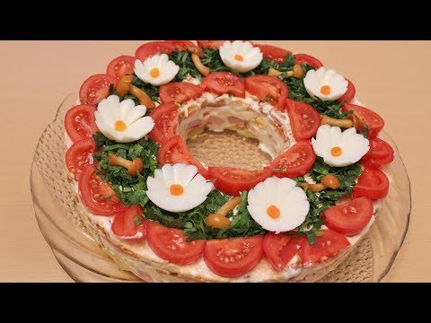Видео: САМЫЙ ВКУСНЫЙ НОВЫЙ  САЛАТ  "ШИРЕ КРУГ"  Улетает  первым со стола !