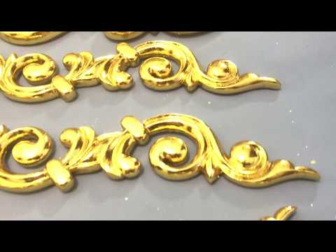 Видео: реставрация позолоты "суперпоталью". мастер-класс. restoration of gilding imitation