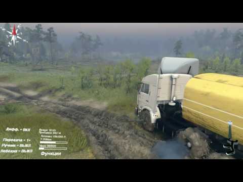 Видео: Прохождение Spin Tires на КАМАЗ 54115 из "ДАЛЬНОБОЙЩИКОВ" (часть 3)