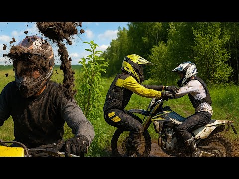 Видео: ГРЯЗЬ В ЛИЦО И СХВАТКА В ЛУЖЕ | МОТОХАОС НА КАРЬЕРЕ | ЭНДУРО СМОРГОНЬ