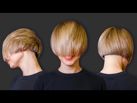 Видео: Градуированный боб/Как стричь градуированный боб.