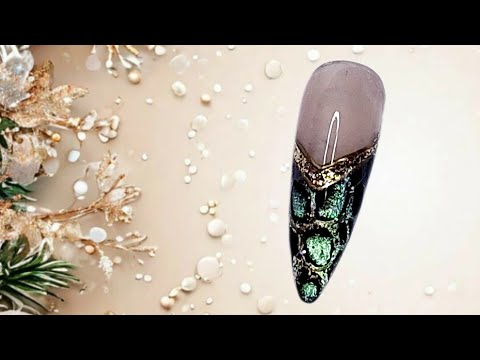 Видео: Тренд года. Змеиный френч. Растекашки. МК/Trend of the year. Snake manicure.