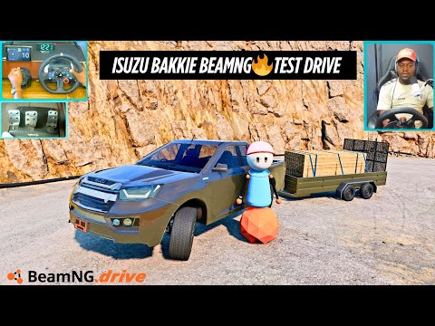Видео: Тест модификации Isuzu Bakkie BeamNG | Реалистичное вождение пикапа с использованием рулевого кол...