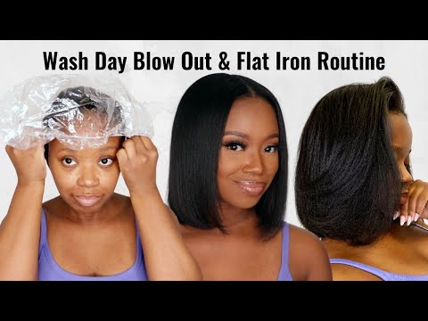 Видео: Мой расслабляющий ритуал мытья волос — шампунь | кондиционер | руководство по укладке феном и вып...