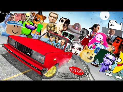 Видео: НЕКСТБОТЫ! ПОГОНИ НА МАШИНЕ В Garry`s Mod