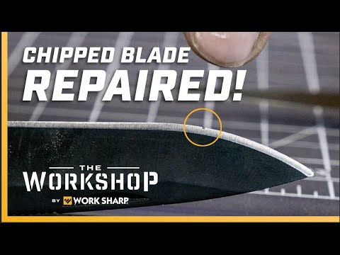 Видео: Как отремонтировать скол на лезвии ножа? Мастер-класс EP. 8