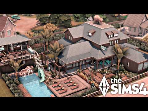 Видео: Отель «Гибби Пойнт» | The Sims 4 | Покадровая съёмка | Без CC
