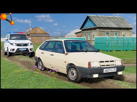 Видео: ПОЛИЦЕЙСКИЕ ПОГОНИ в РУССКОЙ ДЕРЕВНЕ! - BeamNg Drive