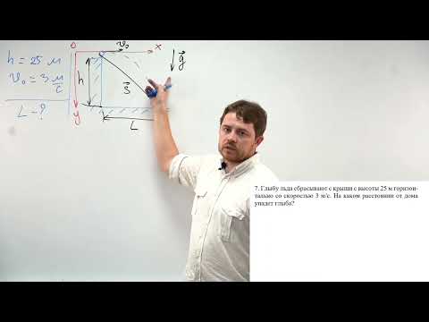 Видео: Урок № 7. Горизонтальный бросок. Решение задач повышенного уровня сложности. ЕГЭ