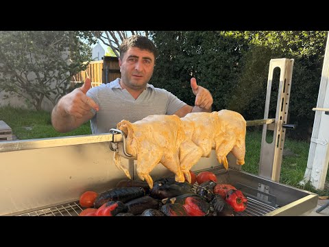 Видео: Курица на вертеле: хрустящая корочка и сок, который никто не ожидает!