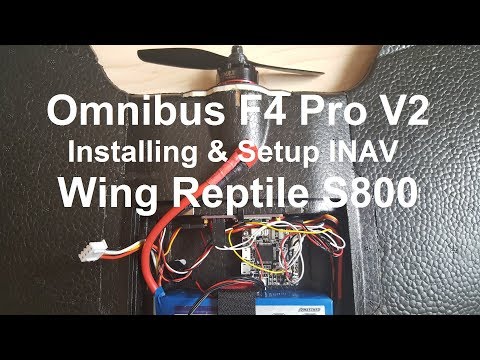 Видео: Рептилия / Reptile S800. Настройка Omnibus F4 Pro V2 под летающее крыло