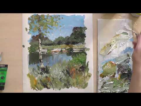 Видео: Живопись акрилом. Демонстрация