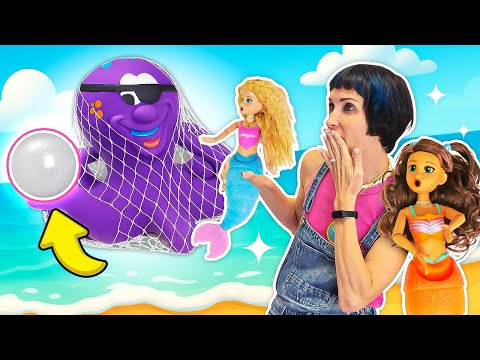 Видео: Маша Капуки и игрушки в опасности! Спасаем цвета акулят от пирата Барбатоса. Видео для детей