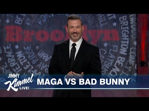 Видео: Трамп отправляет ICE на Суперкубок, MAGA критикует Bad Bunny, а Джон Стюарт удивляет Джимми