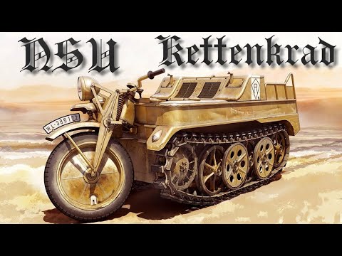 Видео: NSU Kettenkrad - Гусеничный мотоцикл Вермахта