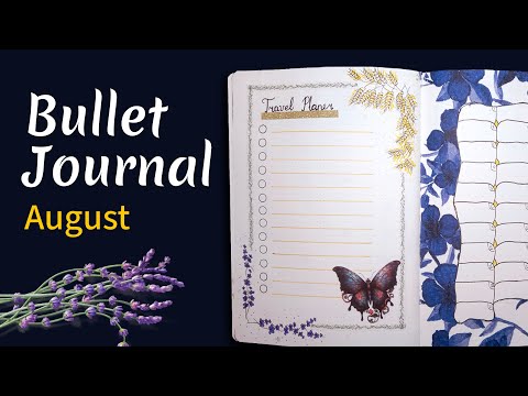 Видео: August 2024 Plan With Me // Bullet Journal Monthly Setup // Оформление Ежедневника На Июль