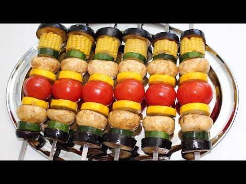 Видео: Шашлык из овощей