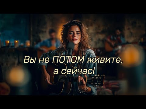 Видео: "Вы не ПОТОМ живите, а сейчас!" - на стихи Ирины Самариной.