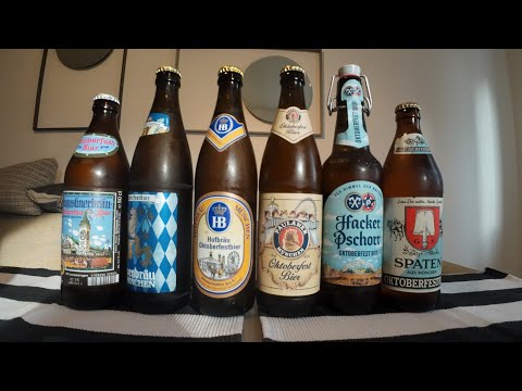 Видео: Дегустация пива на октоберфест. Löwenbräu\Paulaner\ Hofbräu\Spaten\Hacker-Pschorr\Augustiner