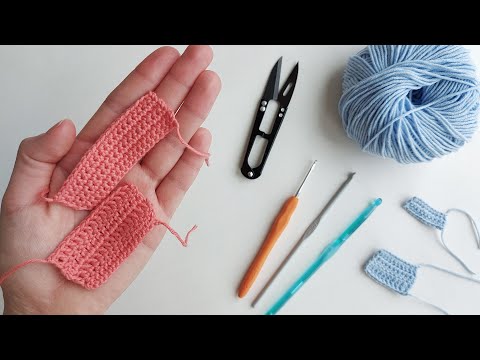 Видео: Азы вязания крючком за 20 минут: столбик без накида, столбик с одним и двумя накидами